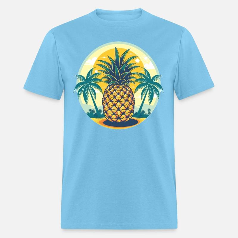 Classic Pineapple and Palm Trees