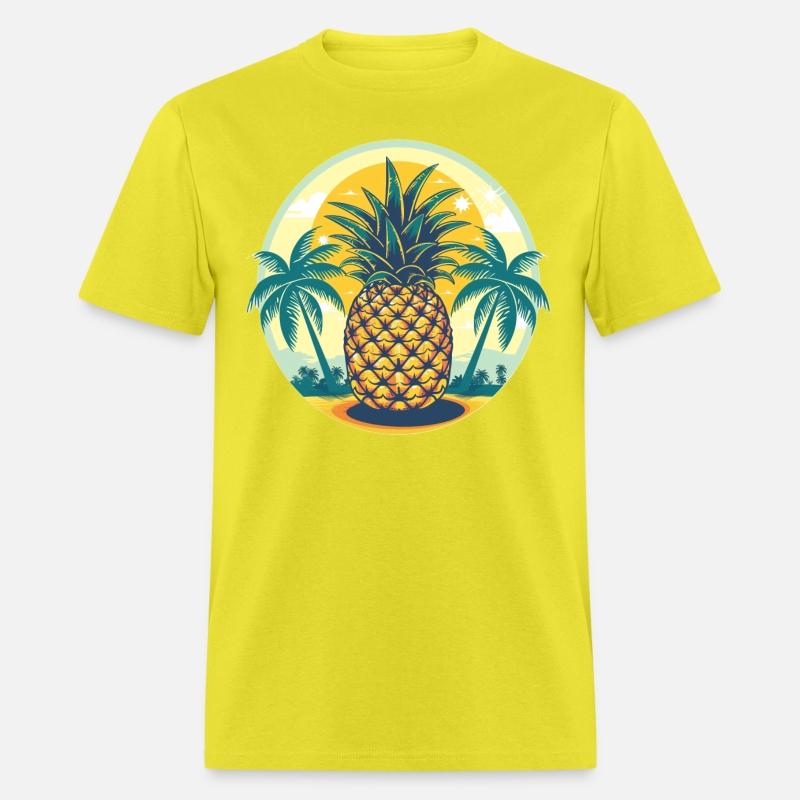 Classic Pineapple and Palm Trees