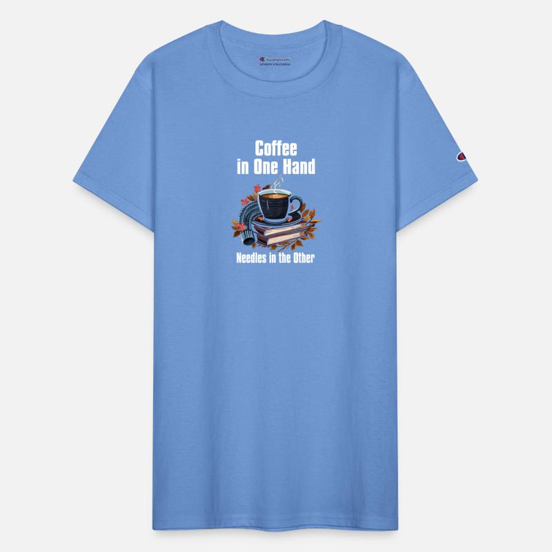 Coffee in one Hand Needles in the other