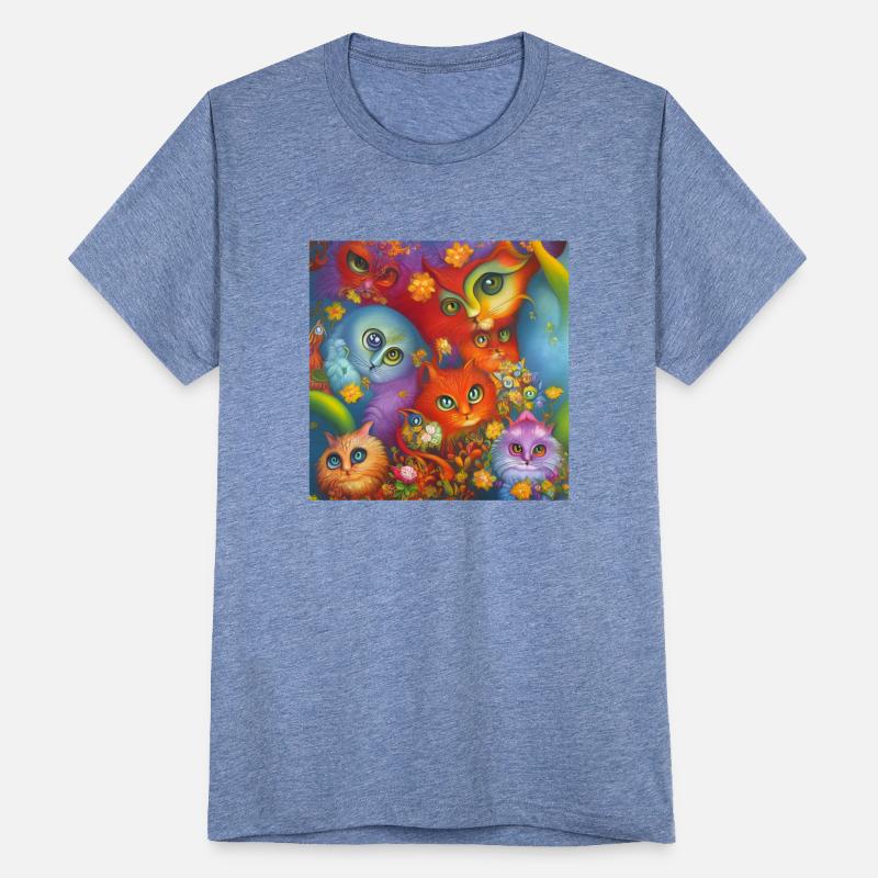 Colorful Crazy Kitty Cat Kitten Collage