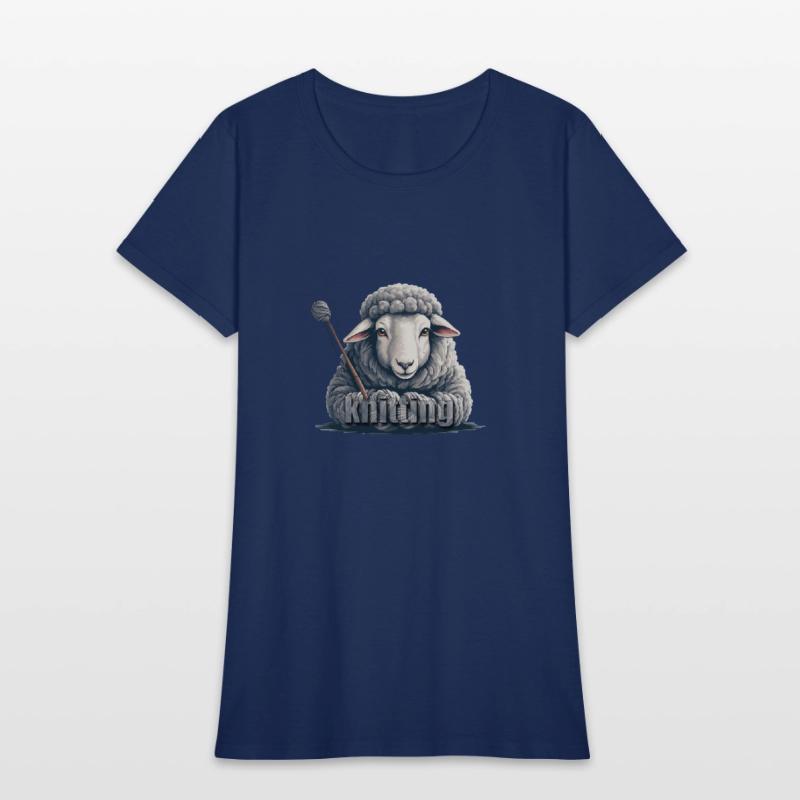 cool aesthetic kinitting sheep