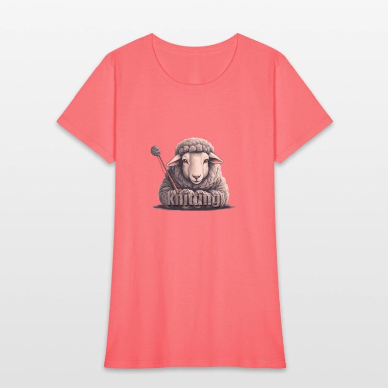 cool aesthetic kinitting sheep