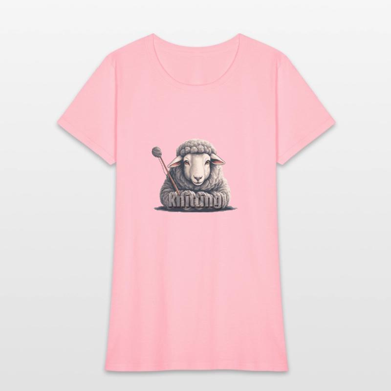 cool aesthetic kinitting sheep