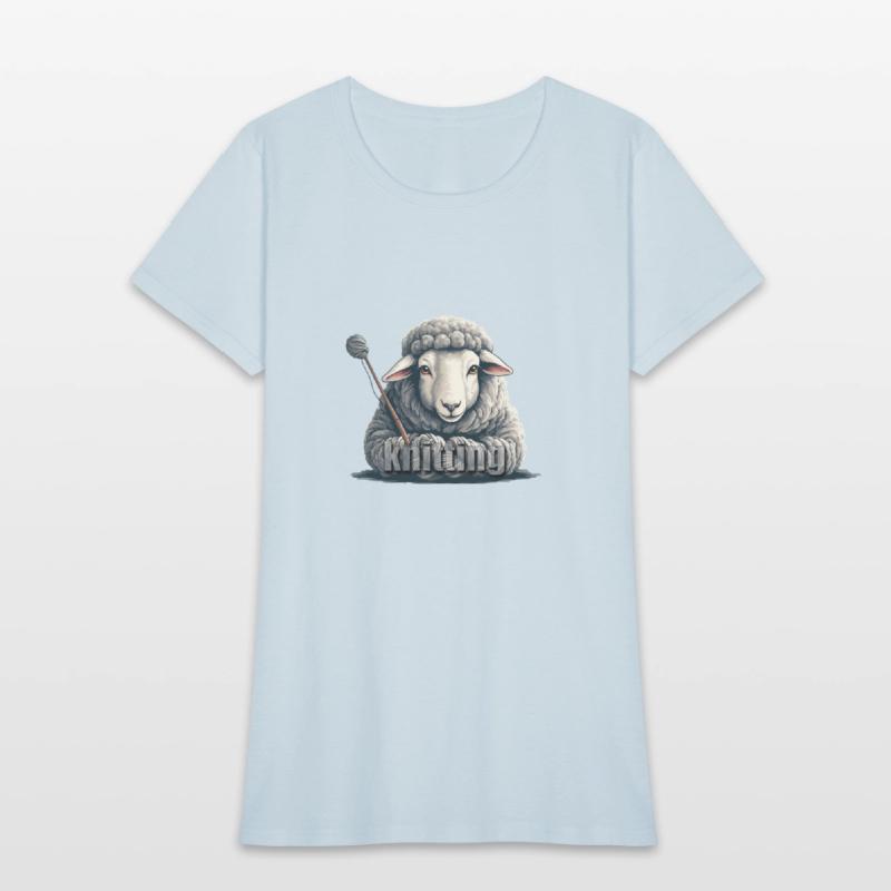 cool aesthetic kinitting sheep