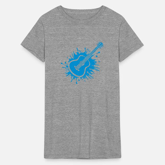 Cool color blob guitarist