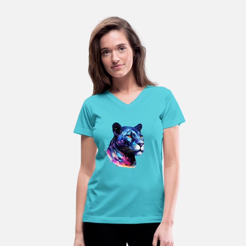Cool Colorful Galaxy Panther
