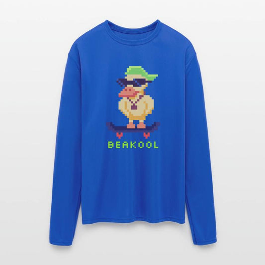 Cool Duck on Skateboard Pixel Art