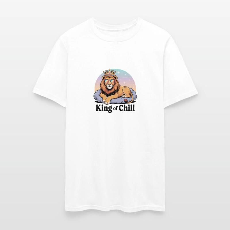Cool Lion with Crown & Sunglasses Design