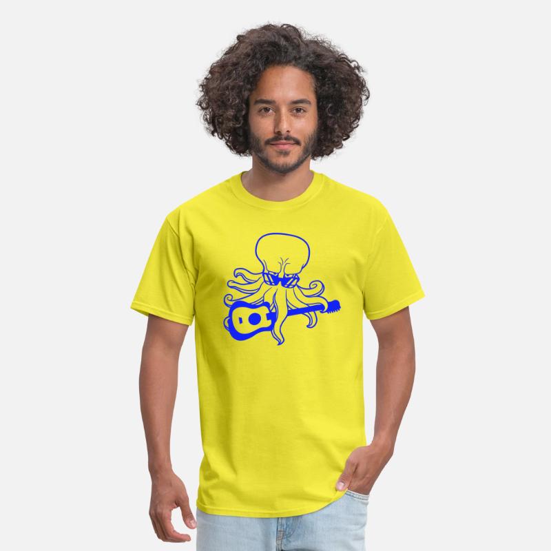 Cool Octopus Kraken Squid Plays Guitar Guitarist