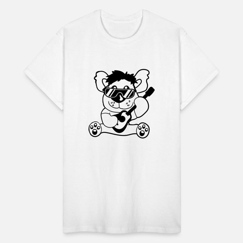 Cool Sitting Teddy Toy Bear Playing Guitar Music