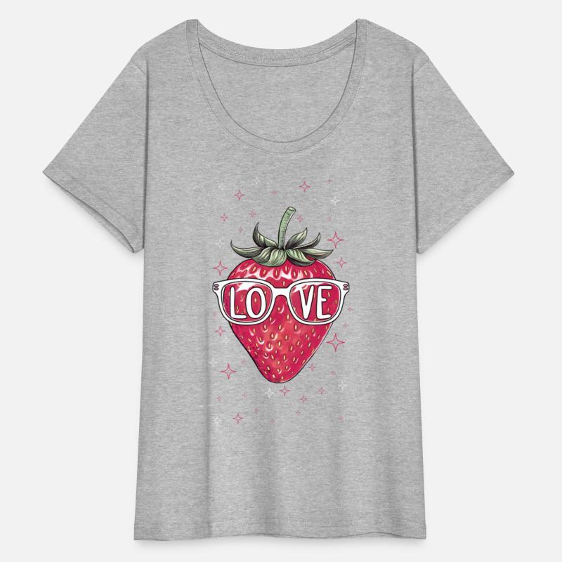 Cool Strawberry Love Print | Valentine Hipster Des