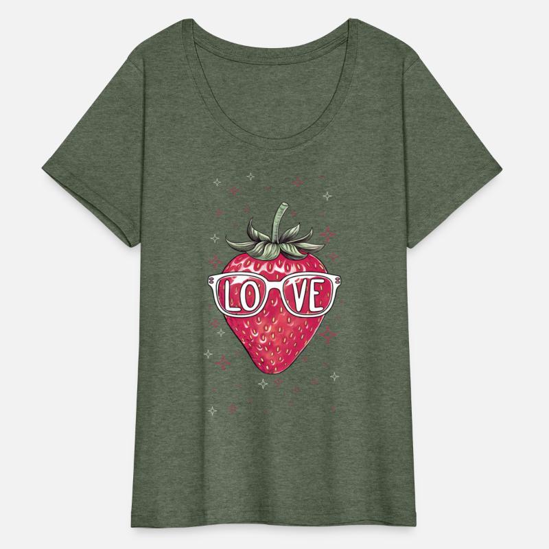 Cool Strawberry Love Print | Valentine Hipster Des