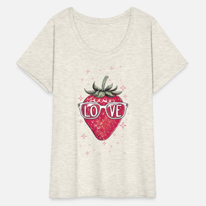 Cool Strawberry Love Print | Valentine Hipster Des