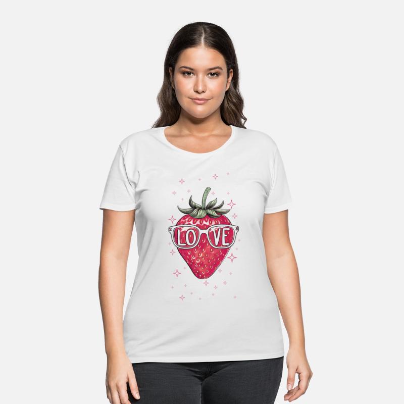 Cool Strawberry Love Print | Valentine Hipster Des
