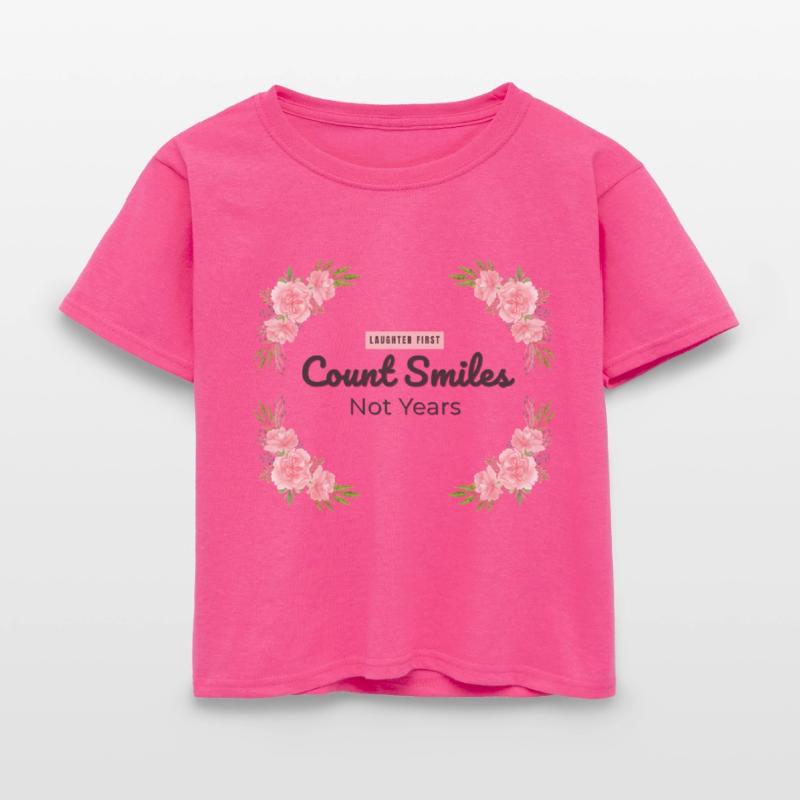 Count Smiles Quote Design - Laughter First Art