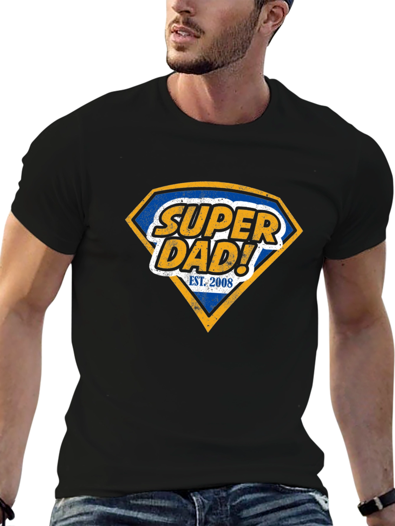Super Dad Est. 2008 Graphic T-Shirt