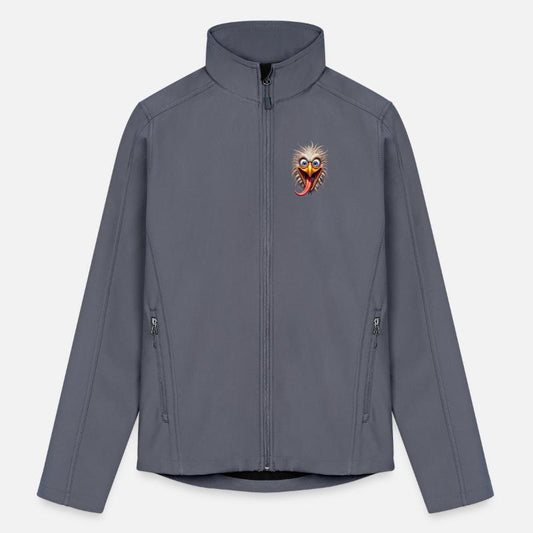 Crazy Bird with Wide Eyes and Sticking Out Tongue