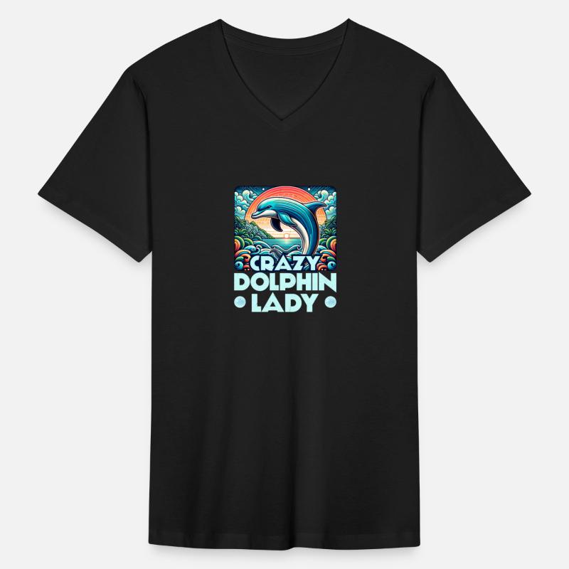 Crazy Dolphin Lady Marine Biology Beach Vacation