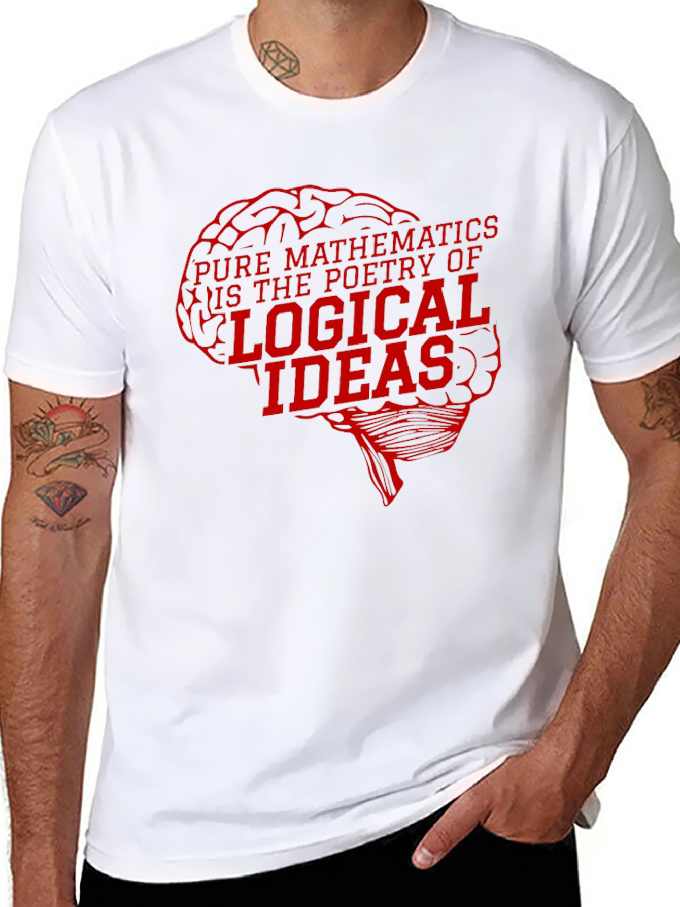 Math Poetry Brain Tee - Logical Ideas Shirt