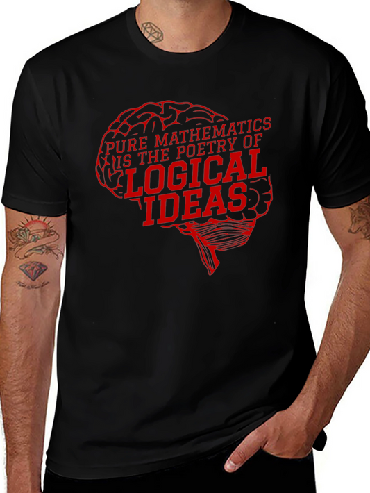 Math Poetry Brain Tee - Logical Ideas Shirt