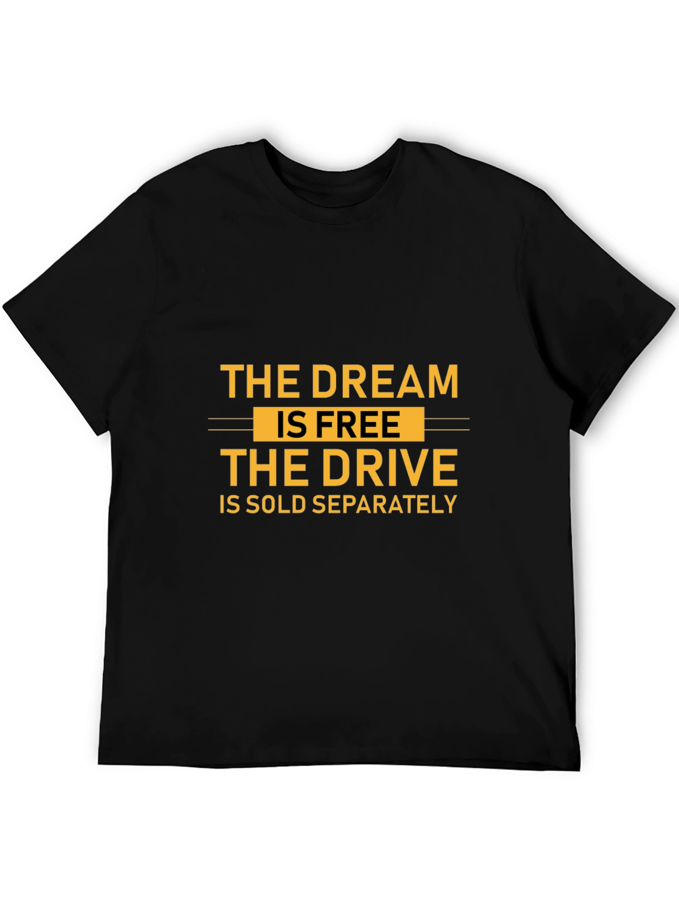 The Dream is Free Graphic T-Shirt - Black