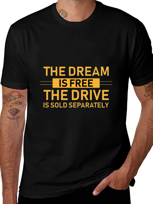 The Dream is Free Graphic T-Shirt - Black