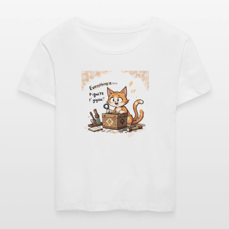 Curious Cat Puzzle Box – Cute Motivational Quote