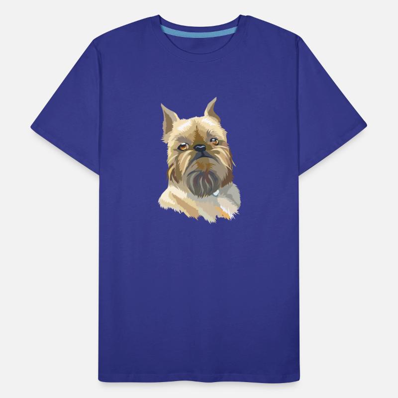 Cute Brussels Griffon Dog Watercolor Painting