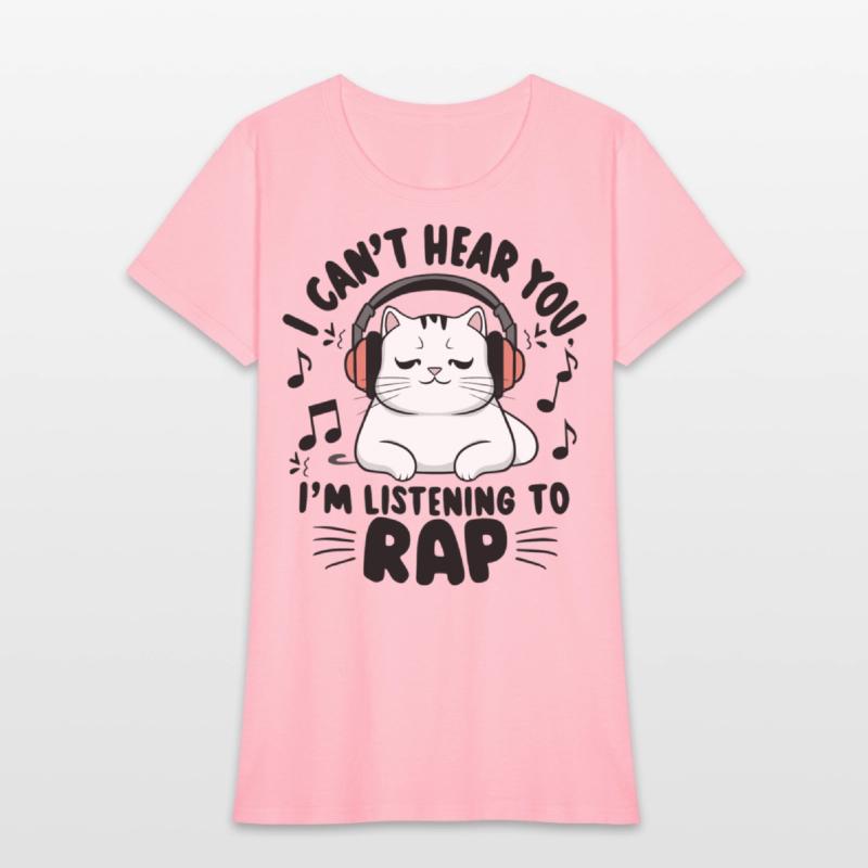 Cute Cat I Can't Hear You I'm Listening To Rap