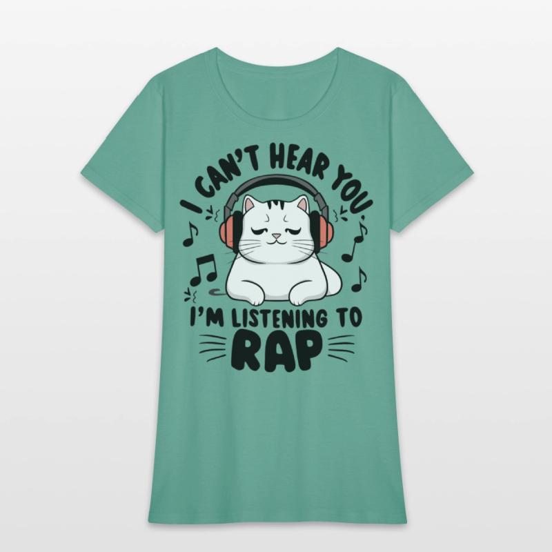 Cute Cat I Can't Hear You I'm Listening To Rap