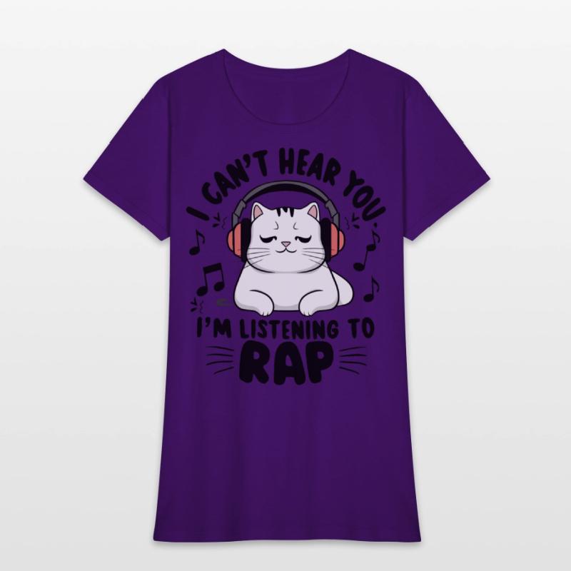 Cute Cat I Can't Hear You I'm Listening To Rap
