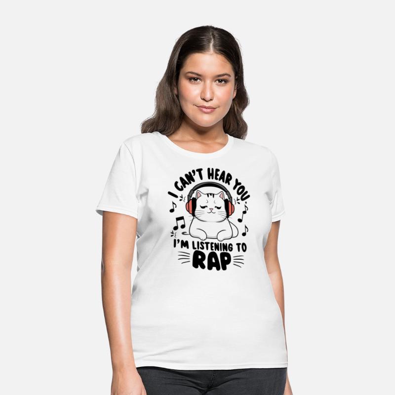 Cute Cat I Can't Hear You I'm Listening To Rap