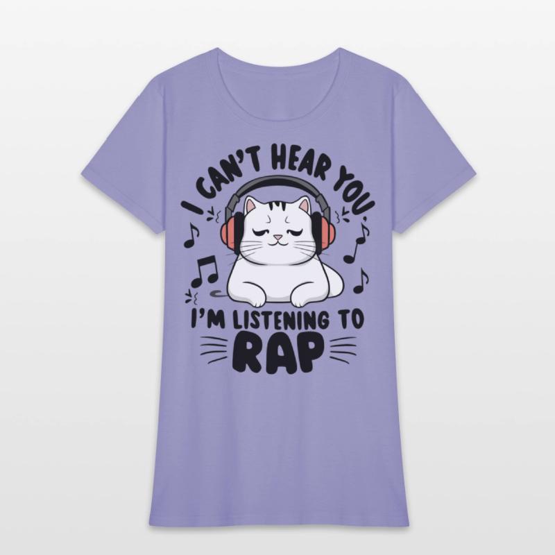 Cute Cat I Can't Hear You I'm Listening To Rap