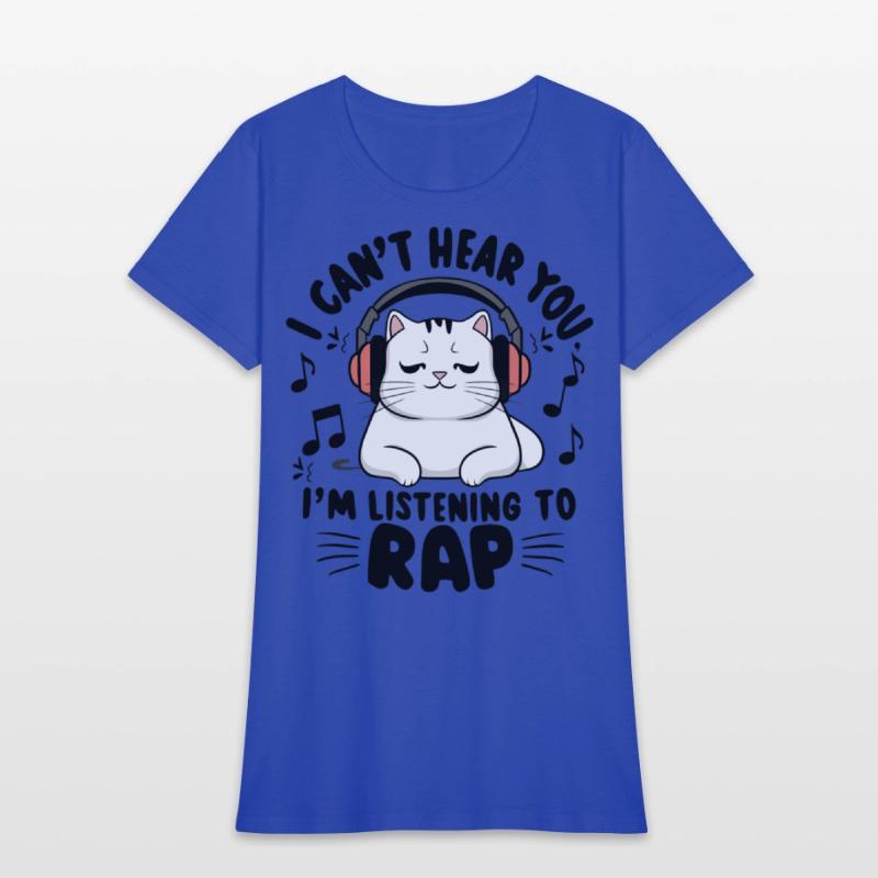 Cute Cat I Can't Hear You I'm Listening To Rap