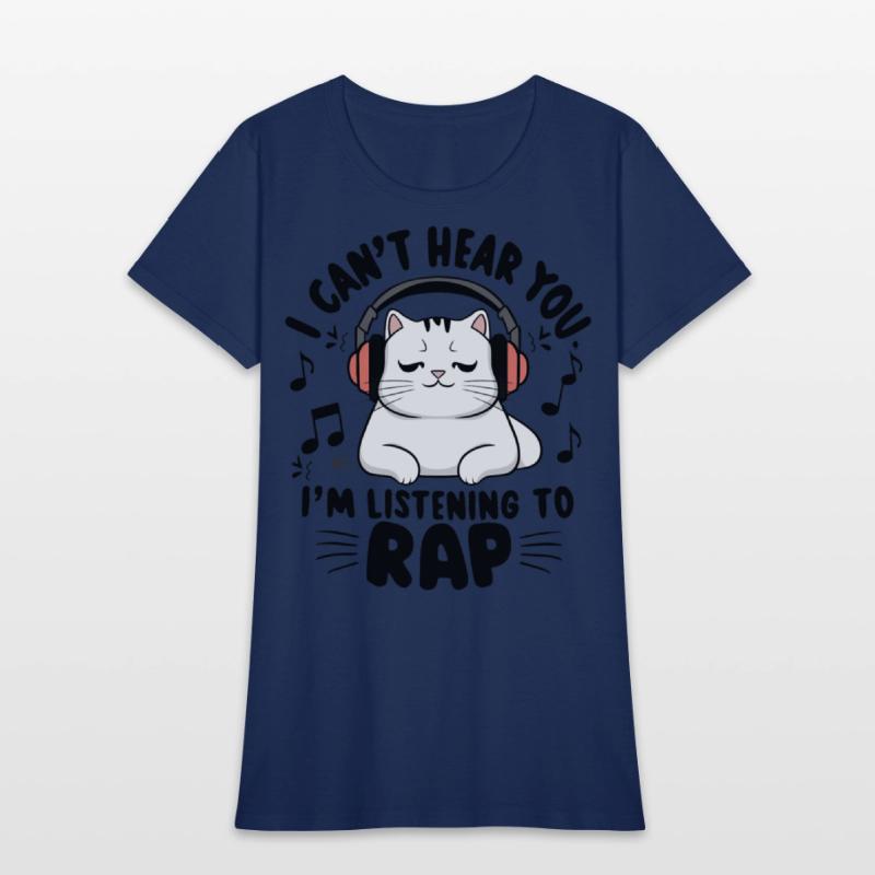 Cute Cat I Can't Hear You I'm Listening To Rap