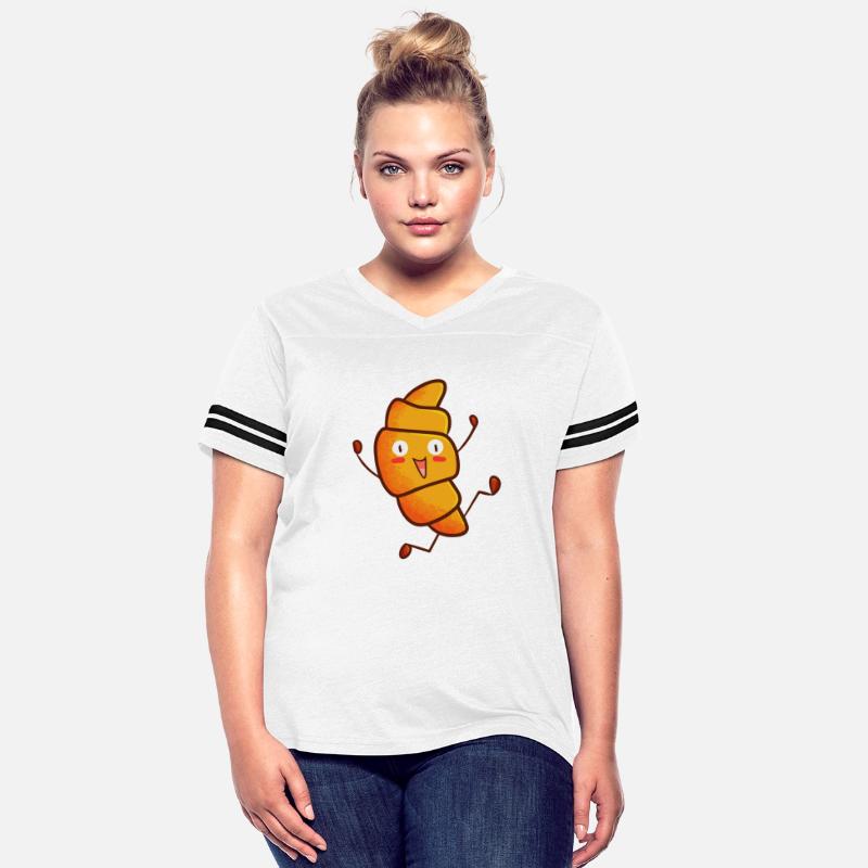 Cute Croissant Running Happily