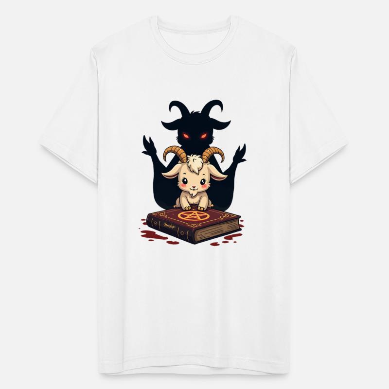 Cute Demonic Goat with Occult Spellbook