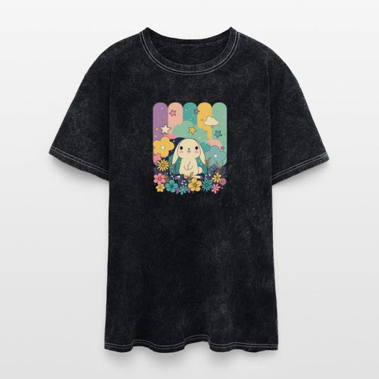 Cute Easter Bunny Surrounded By Flowers