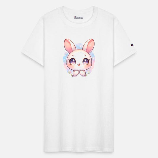 Cute Easter Bunny With Big Purple Eyes