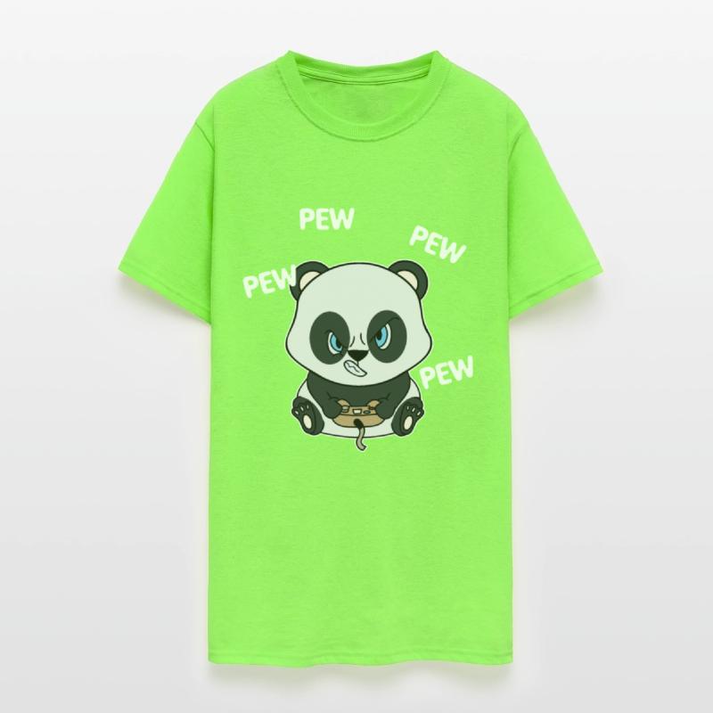 Cute Gamer Panda Console Player Gaming