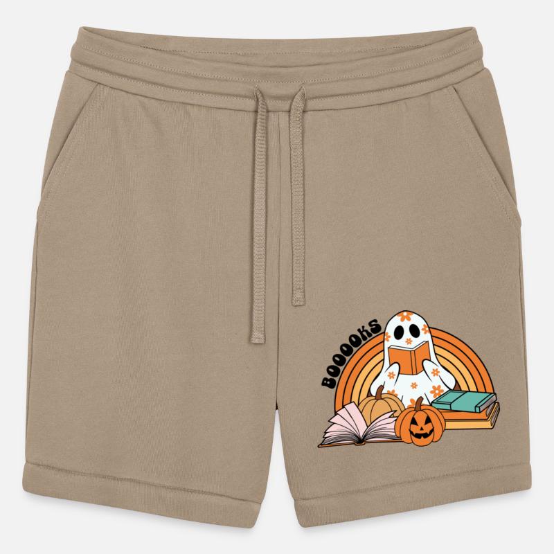 Cute Ghost Reading Books Spooky Season