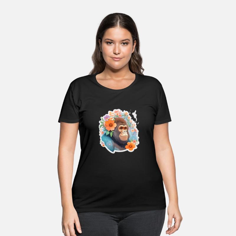 Cute gorilla nice Ai design t-shirt
