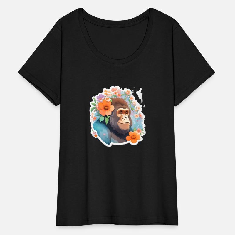 Cute gorilla nice Ai design t-shirt