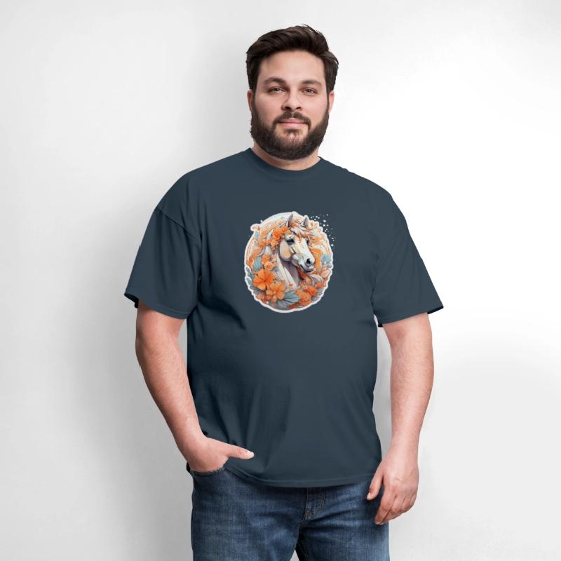 Cute horse nice Ai design t-shirt