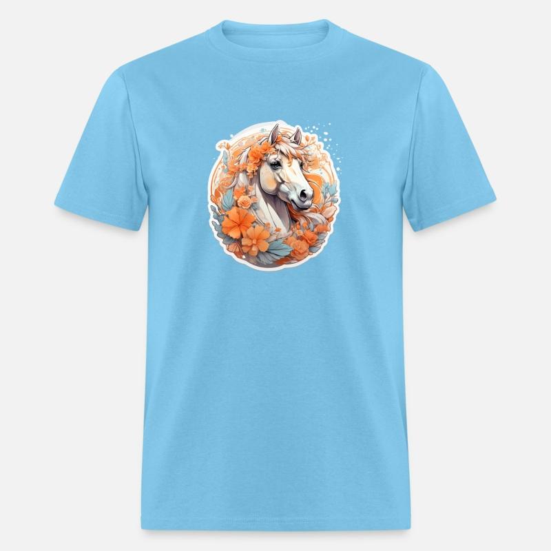 Cute horse nice Ai design t-shirt
