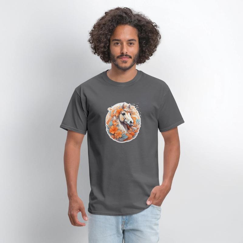 Cute horse nice Ai design t-shirt