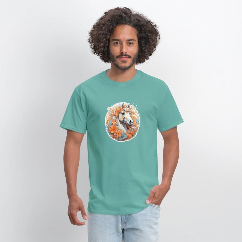 Cute horse nice Ai design t-shirt