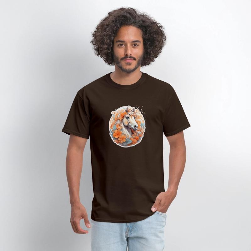 Cute horse nice Ai design t-shirt