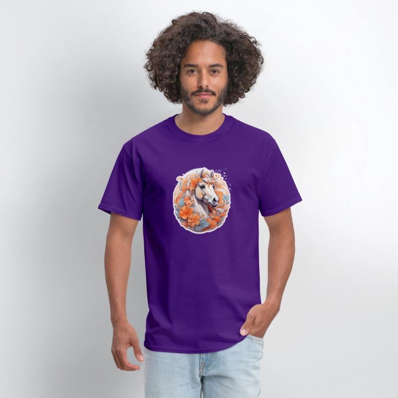 Cute horse nice Ai design t-shirt