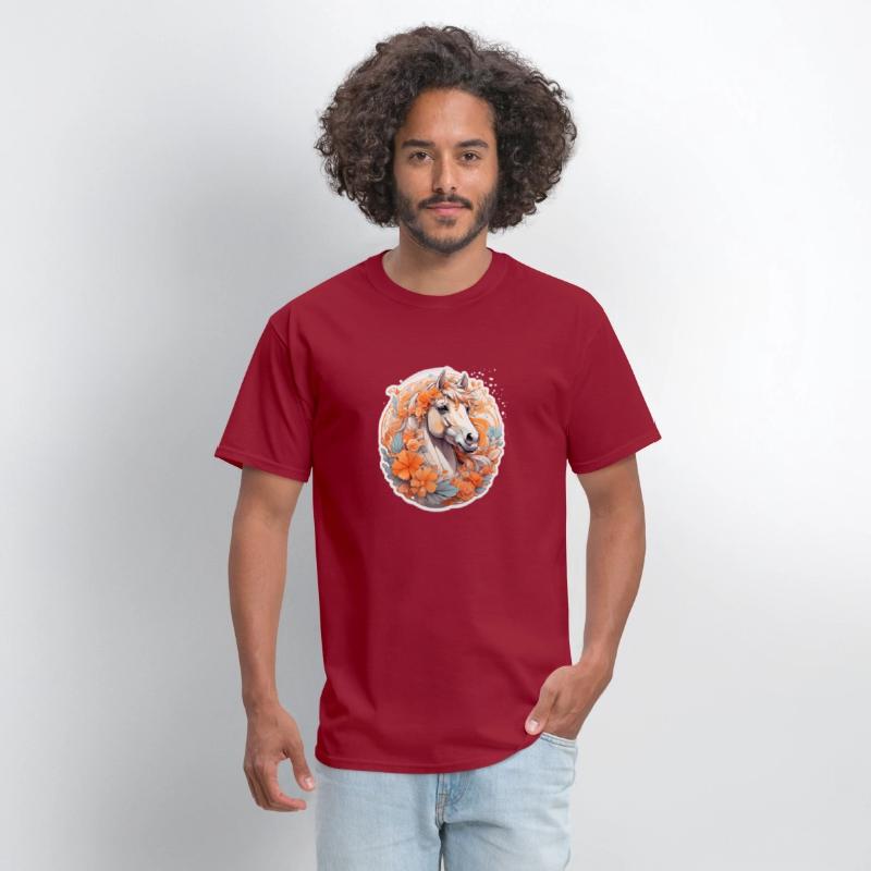 Cute horse nice Ai design t-shirt